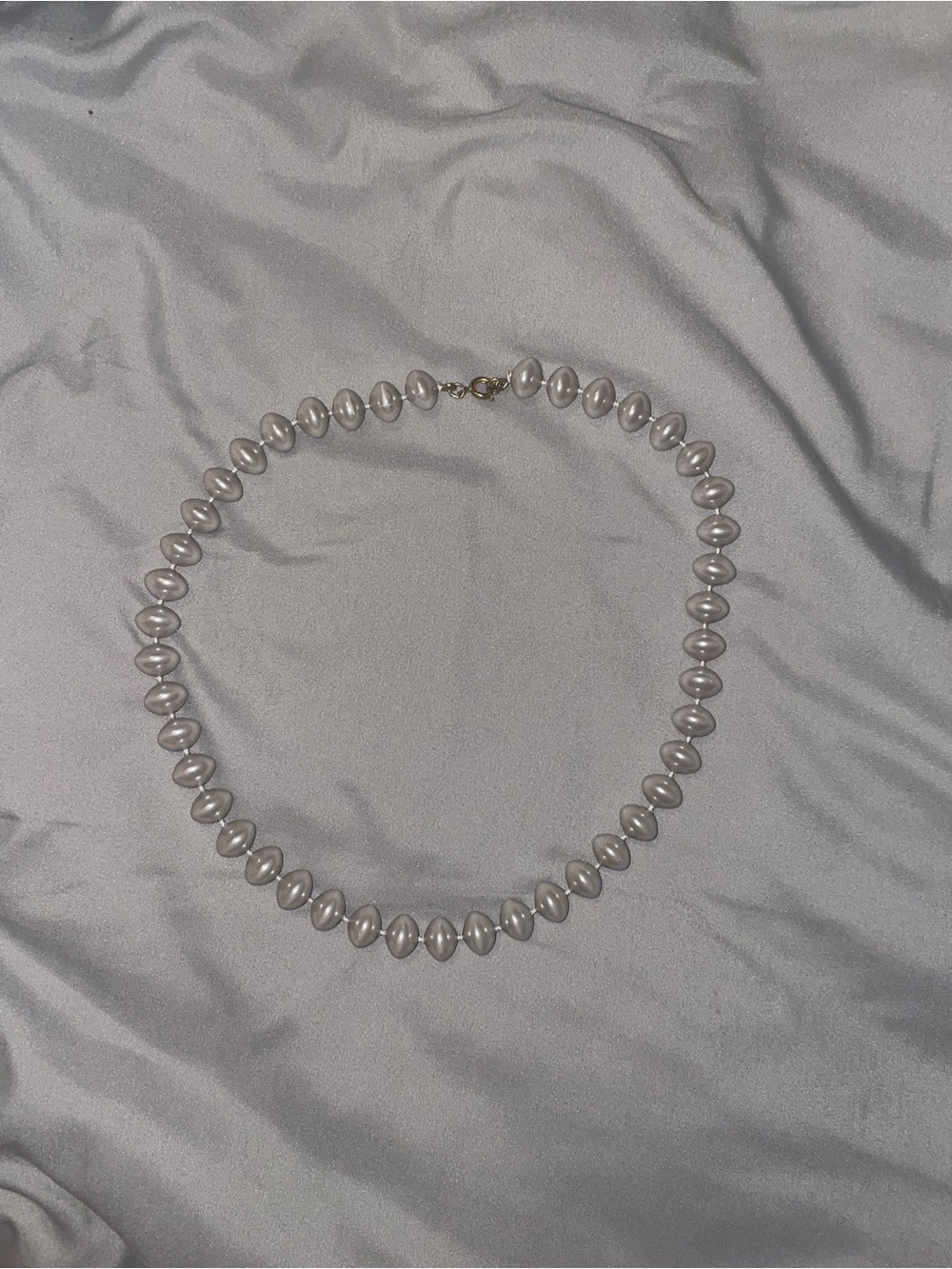 Classic White Pearl Beaded Necklace